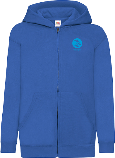 Fruit of the loom - Hsk Øvrige Hoodie W. Zip Kids - Royal Blue